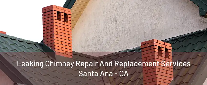 Leaking Chimney Repair And Replacement Services Santa Ana - CA